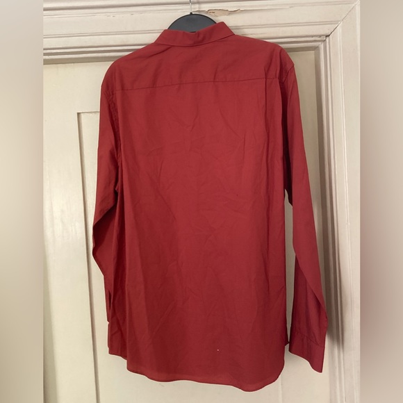 Red H&M Cotton Button-Down - Picture 2 of 3